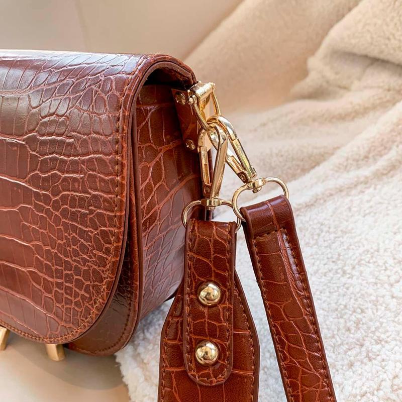 Luxe Crocodile motif sacs à bandoulière pour femmes 2020 demi-rond sac de messager en cuir PU sacs à main sac à bandoulière sac main femme Luxe Crocodile motif sacs à bandoulière pour femmes 2020 demi-rond sac de messager en cuir PU sacs à main sac à bandoulière sac main femme