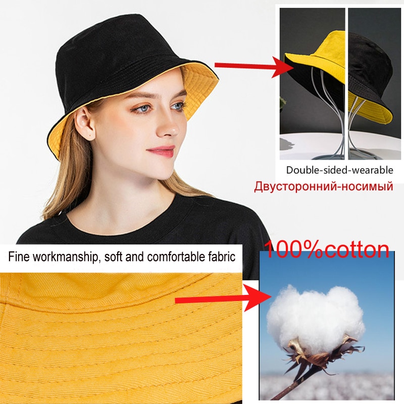 Chapeau Bob de pêcheur à double face | Unisexe décontracté, couleur unie, seau pour hommes et femmes, hip hop Panama été marguerite, chapeau de pêcheur extérieur Chapeau Bob de pêcheur à double face | Unisexe décontracté, couleur unie, seau pour hommes et femmes, hip hop Panama été marguerite, chapeau de pêcheur extérieur