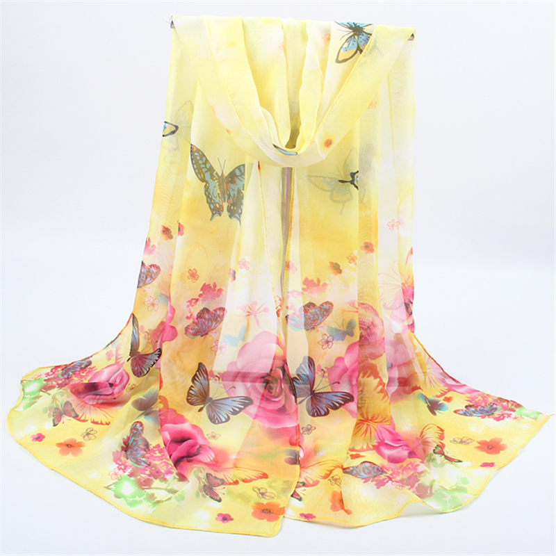 Foulard en mousseline de soie femme Foulard en mousseline de soie femme