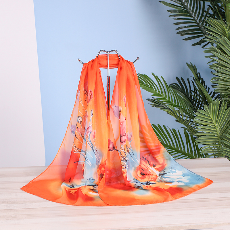 Foulard en mousseline de soie femme Foulard en mousseline de soie femme