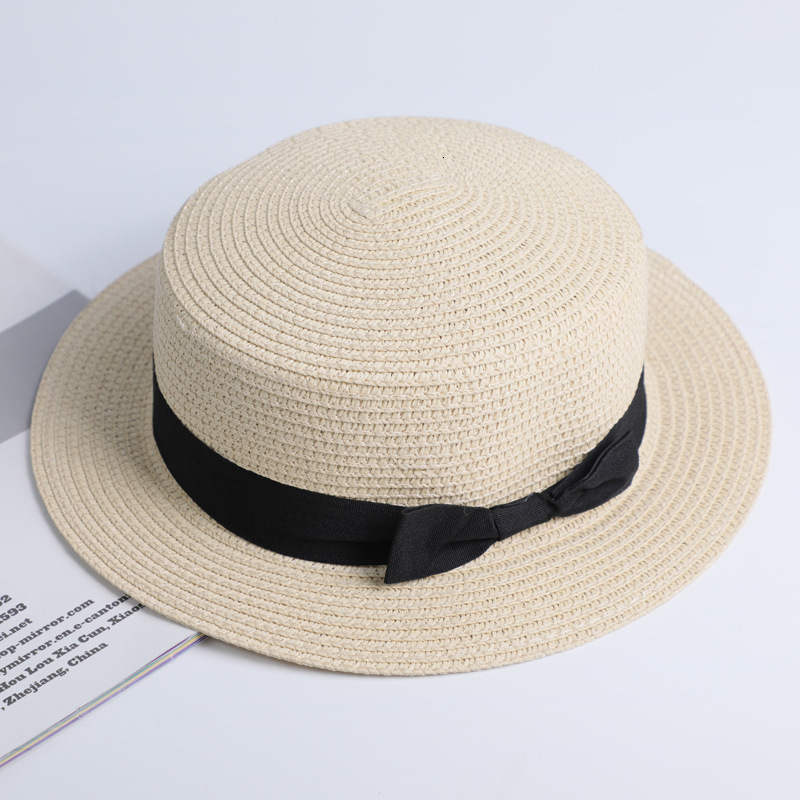 Chapeau de plage simple été 2019 | Chapeau mère-enfant, chapeau décontracté Panama femme, chapeau de marque femmes à bord plat avec nœud papillon, casquette de paille pour filles Chapeau de plage simple été 2019 | Chapeau mère-enfant, chapeau décontracté Panama femme, chapeau de marque femmes à bord plat avec nœud papillon, casquette de paille pour filles