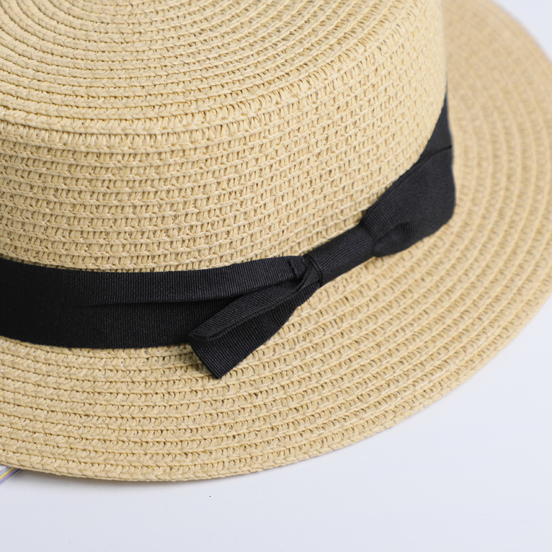 Chapeau de plage simple été 2019 | Chapeau mère-enfant, chapeau décontracté Panama femme, chapeau de marque femmes à bord plat avec nœud papillon, casquette de paille pour filles Chapeau de plage simple été 2019 | Chapeau mère-enfant, chapeau décontracté Panama femme, chapeau de marque femmes à bord plat avec nœud papillon, casquette de paille pour filles