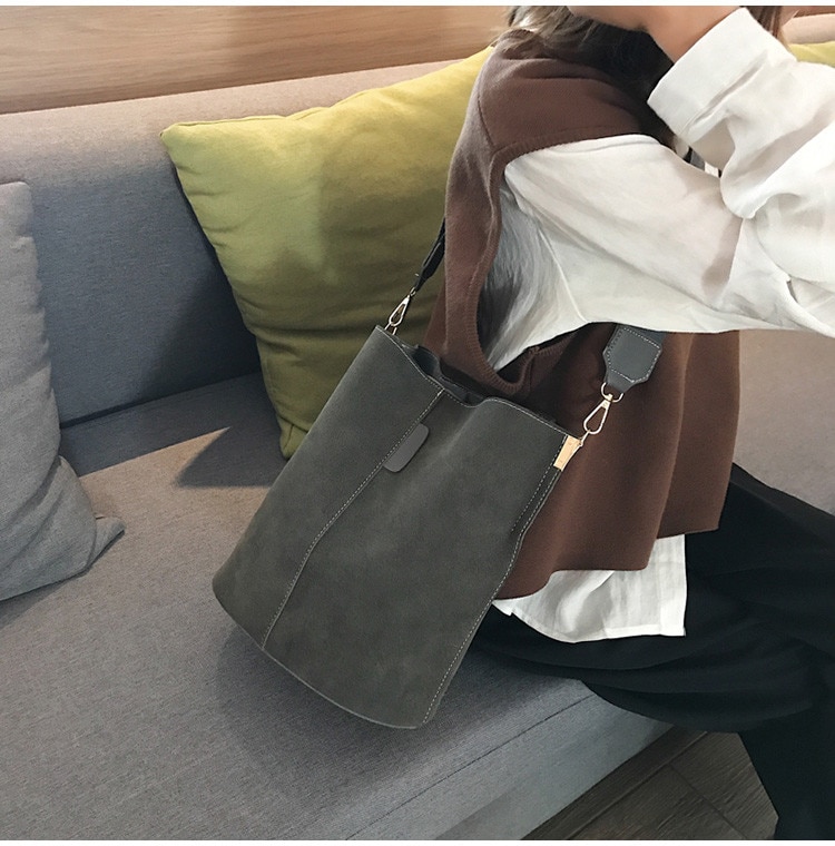 Sac de messager femmes seau sac à bandoulière grande capacité vintage mat en cuir PU dame sac à main de luxe concepteur bolsos mujer noir Sac de messager femmes seau sac à bandoulière grande capacité vintage mat en cuir PU dame sac à main de luxe concepteur bolsos mujer noir