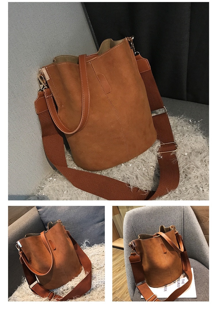 Sac de messager femmes seau sac à bandoulière grande capacité vintage mat en cuir PU dame sac à main de luxe concepteur bolsos mujer noir Sac de messager femmes seau sac à bandoulière grande capacité vintage mat en cuir PU dame sac à main de luxe concepteur bolsos mujer noir