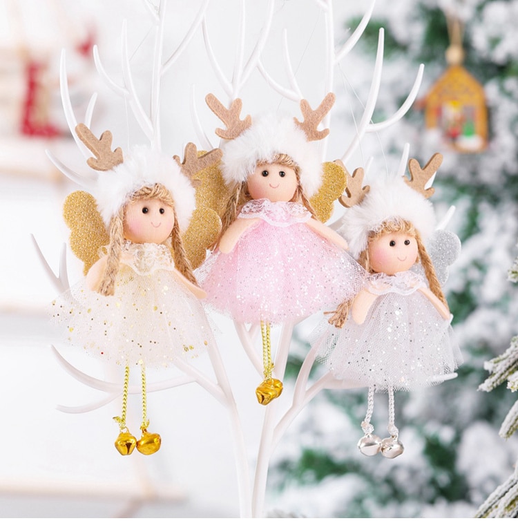 Poupée ange pour les fêtes, décorations pour la maison, guirlande, pour arbre de de Noël, nouvel an, 2020, 2021 Poupée ange pour les fêtes, décorations pour la maison, guirlande, pour arbre de de Noël, nouvel an, 2020, 2021