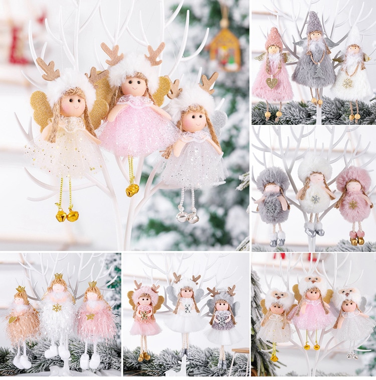 Poupée ange pour les fêtes, décorations pour la maison, guirlande, pour arbre de de Noël, nouvel an, 2020, 2021 Poupée ange pour les fêtes, décorations pour la maison, guirlande, pour arbre de de Noël, nouvel an, 2020, 2021
