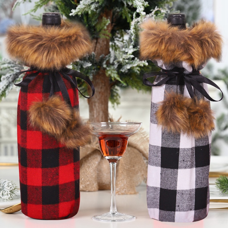 Noël bouteille de vin couverture joyeux noël décor pour la maison 2020 Natal Noel noël Table décor noël cadeau bonne année 2021 Noël bouteille de vin couverture joyeux noël décor pour la maison 2020 Natal Noel noël Table décor noël cadeau bonne année 2021