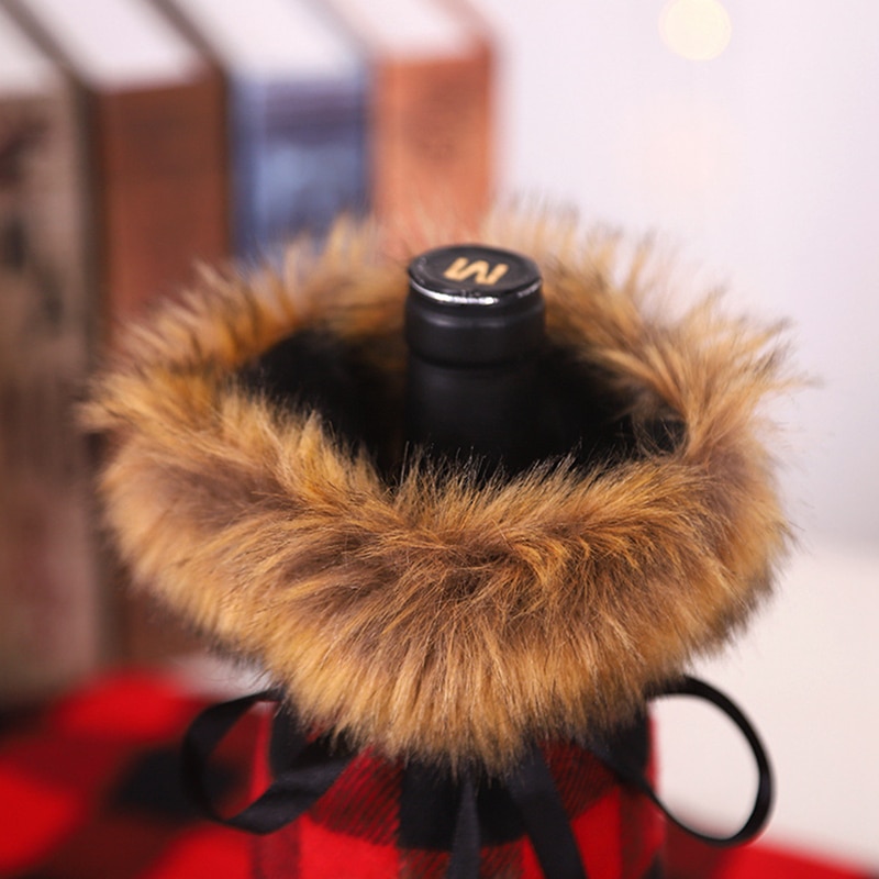 Noël bouteille de vin couverture joyeux noël décor pour la maison 2020 Natal Noel noël Table décor noël cadeau bonne année 2021 Noël bouteille de vin couverture joyeux noël décor pour la maison 2020 Natal Noel noël Table décor noël cadeau bonne année 2021