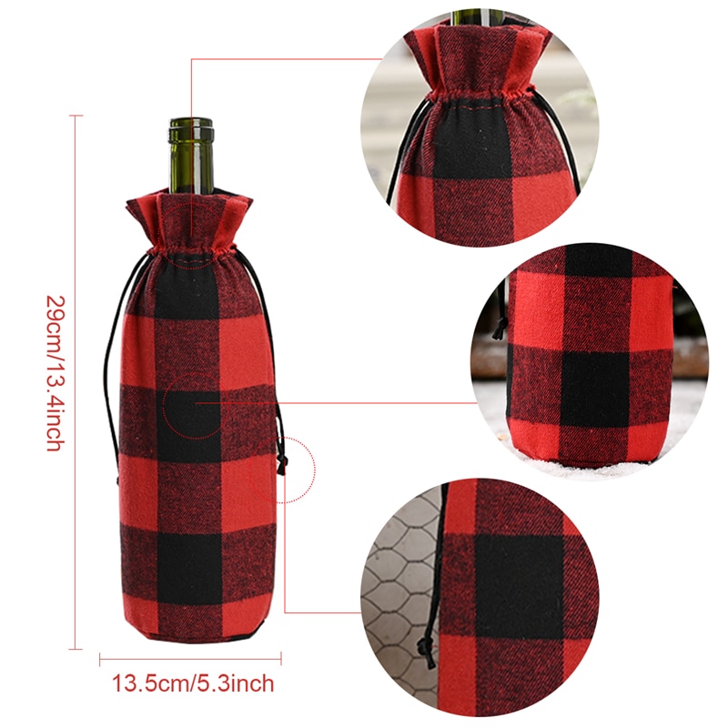 Noël bouteille de vin couverture joyeux noël décor pour la maison 2020 Natal Noel noël Table décor noël cadeau bonne année 2021 Noël bouteille de vin couverture joyeux noël décor pour la maison 2020 Natal Noel noël Table décor noël cadeau bonne année 2021