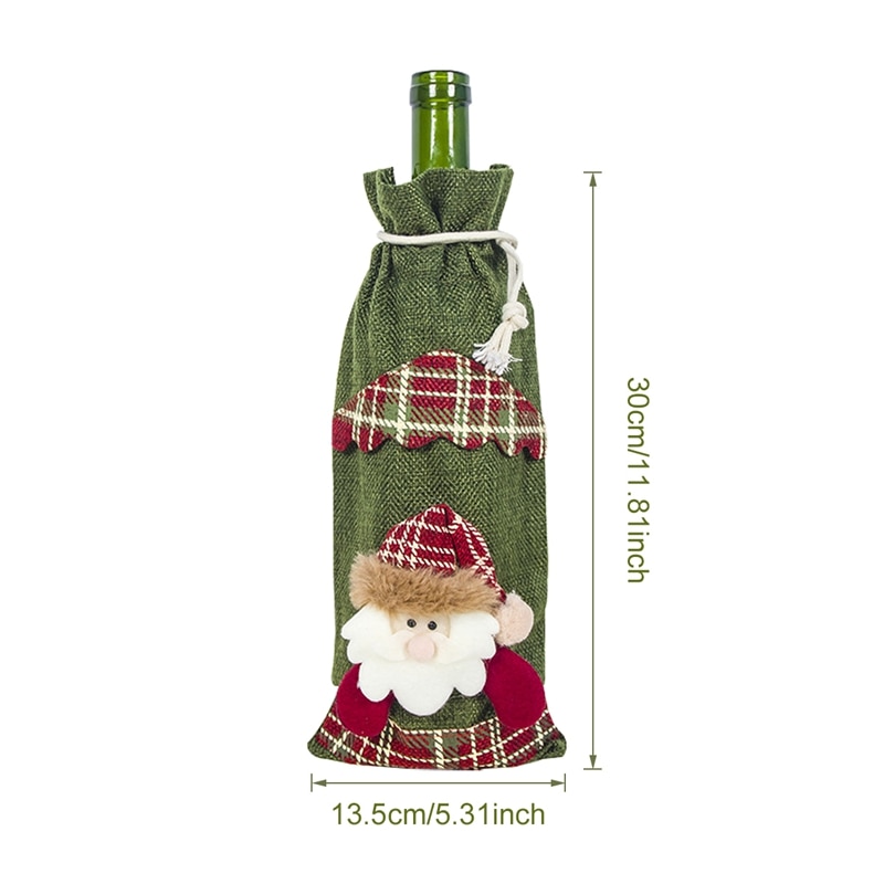 Noël bouteille de vin couverture joyeux noël décor pour la maison 2020 Natal Noel noël Table décor noël cadeau bonne année 2021 Noël bouteille de vin couverture joyeux noël décor pour la maison 2020 Natal Noel noël Table décor noël cadeau bonne année 2021