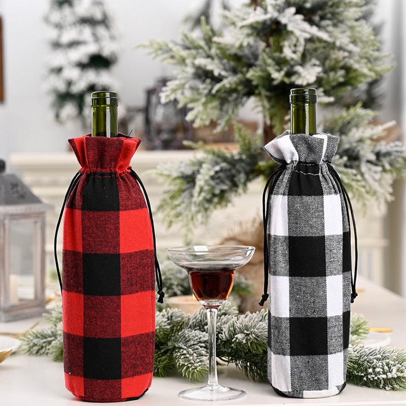 Noël bouteille de vin couverture joyeux noël décor pour la maison 2020 Natal Noel noël Table décor noël cadeau bonne année 2021 Noël bouteille de vin couverture joyeux noël décor pour la maison 2020 Natal Noel noël Table décor noël cadeau bonne année 2021