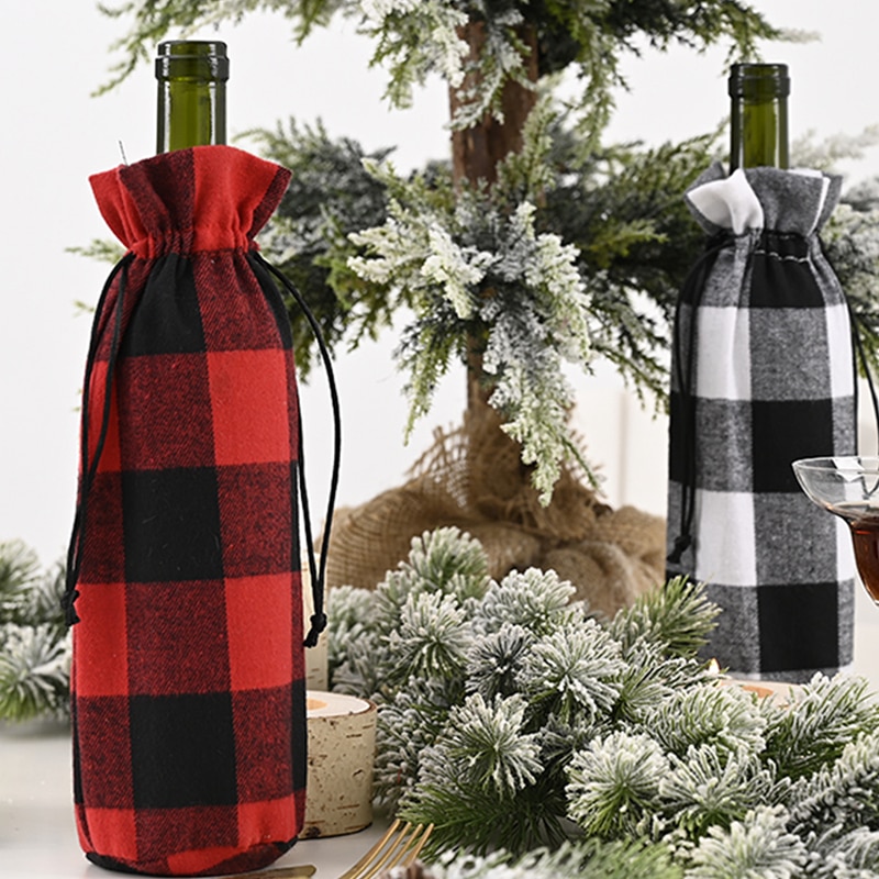 Noël bouteille de vin couverture joyeux noël décor pour la maison 2020 Natal Noel noël Table décor noël cadeau bonne année 2021 Noël bouteille de vin couverture joyeux noël décor pour la maison 2020 Natal Noel noël Table décor noël cadeau bonne année 2021