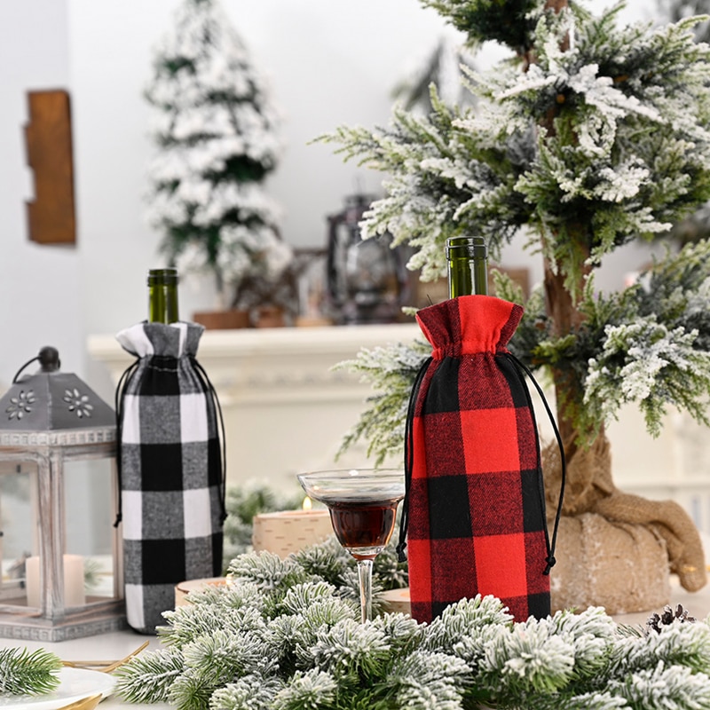 Noël bouteille de vin couverture joyeux noël décor pour la maison 2020 Natal Noel noël Table décor noël cadeau bonne année 2021 Noël bouteille de vin couverture joyeux noël décor pour la maison 2020 Natal Noel noël Table décor noël cadeau bonne année 2021