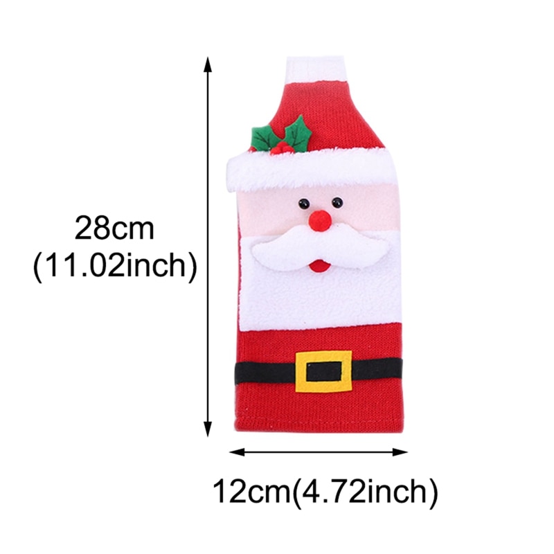 Noël bouteille de vin couverture joyeux noël décor pour la maison 2020 Natal Noel noël Table décor noël cadeau bonne année 2021 Noël bouteille de vin couverture joyeux noël décor pour la maison 2020 Natal Noel noël Table décor noël cadeau bonne année 2021
