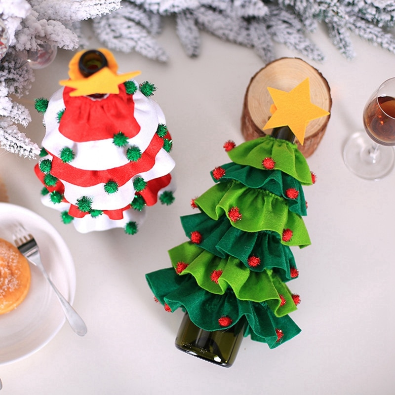 Noël bouteille de vin couverture joyeux noël décor pour la maison 2020 Natal Noel noël Table décor noël cadeau bonne année 2021 Noël bouteille de vin couverture joyeux noël décor pour la maison 2020 Natal Noel noël Table décor noël cadeau bonne année 2021