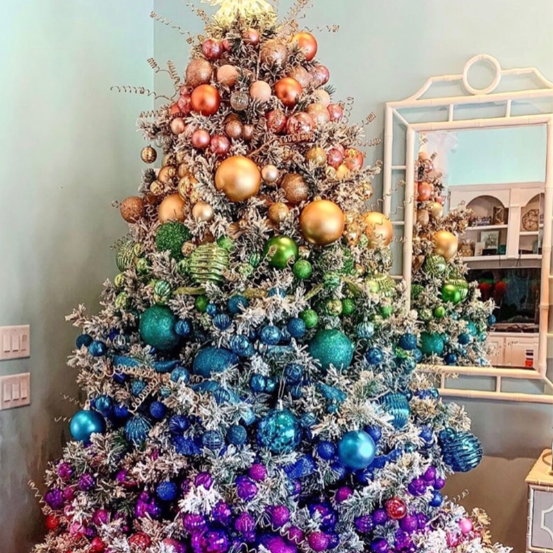 34 pièces ornement de noël pour noël décor à la maison boules en plastique léger natal déco une boule de baril 4cm 2021 pendentif suspendu nouvel an 34 pièces ornement de noël pour noël décor à la maison boules en plastique léger natal déco une boule de baril 4cm 2021 pendentif suspendu nouvel an