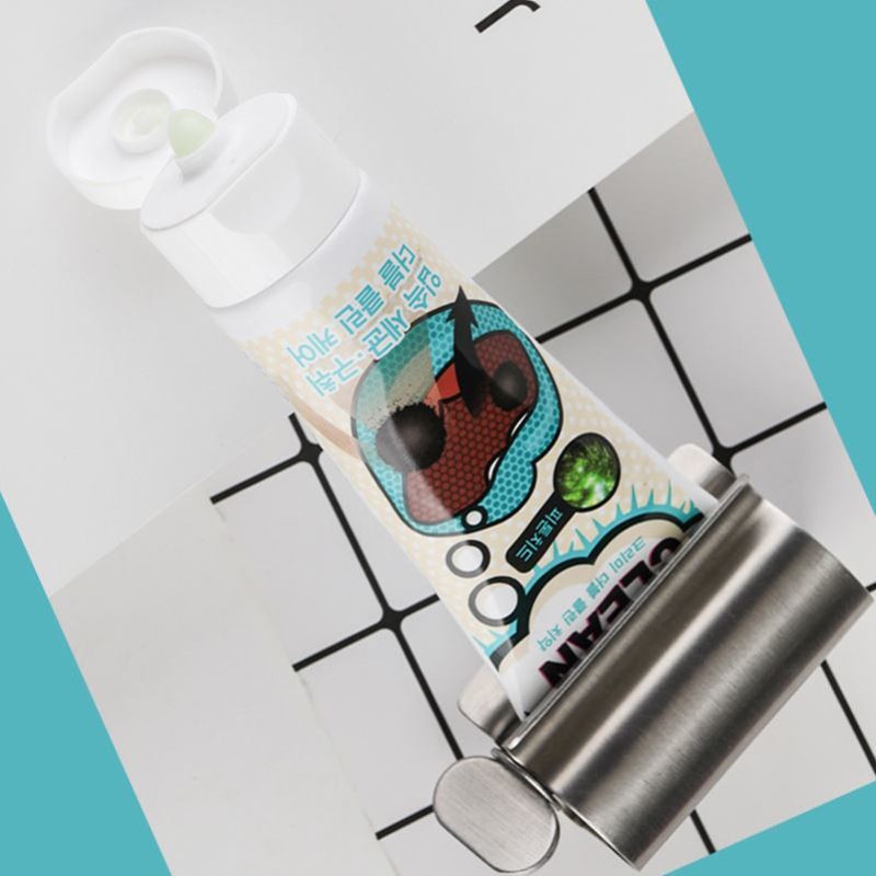Distributeur de dentifrice en acier inoxydable, ensemble d'accessoires de salle de bains, porte-brosse à dents