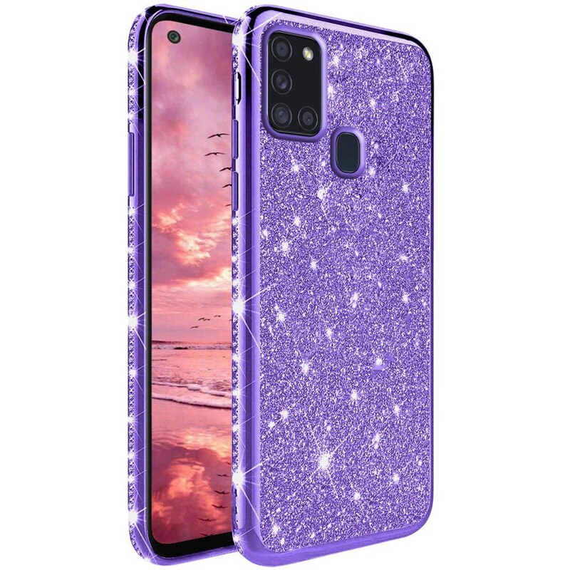 Coque souple scintillante en diamant pour Samsung, compatible Galaxy A21S, A31, A41, A51, A71, M11, M21, M31, A10S, A20S, A20E, A30S, A40, A50, S20 Plus