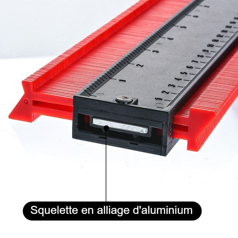 12/14/25/50 cm Contour Jauge En Plastique Profil Copie Contour Jauges Standard Bois Marquage Outil Carrelage Stratifié Carreaux Outils
