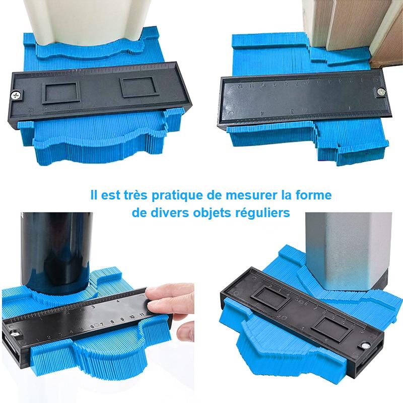 12/14/25/50 cm Contour Jauge En Plastique Profil Copie Contour Jauges Standard Bois Marquage Outil Carrelage Stratifié Carreaux Outils