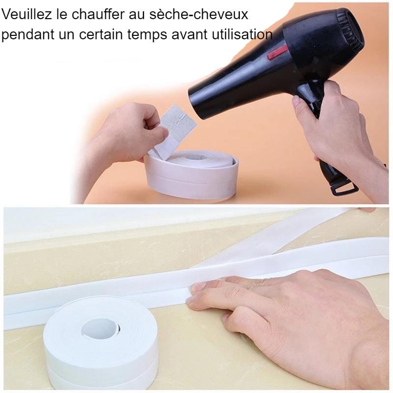 Bande Adhésive de Scellage en PVC, Autocollant Mural Auto-adhésif, de Couleur Blanche, pour Salle de Bain, Douche, Evier, Cuisine, 2021 Bande Adhésive de Scellage en PVC, Autocollant Mural Auto-adhésif, de Couleur Blanche, pour Salle de Bain, Douche, Evier, Cuisine, 2021
