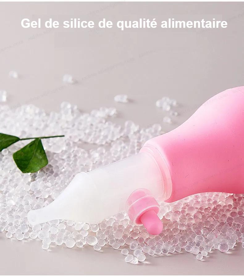 Aspirateur Nasal Professionnel pour Soins de Bébé, Seringue Irrigateur pour bal inite, Dispositif de Rinçage de l'Antarctique Propre, Embout d'Aspiration en Silicone Réutilisable