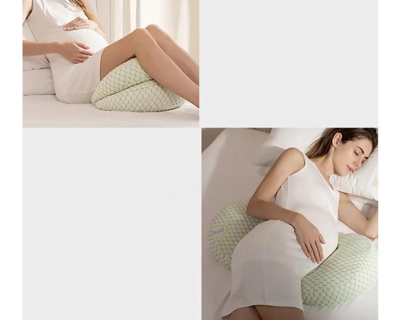 Oreiller de grossesse en forme de U, oreiller de taille, coton, literie de couchage, oreiller de corps, coussin d'allaitement pour femme enceinte